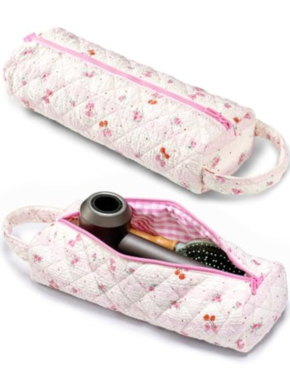 Cosmetic Bag Hair Tools Travel Case Organizer for Dryer Brushes Essentials